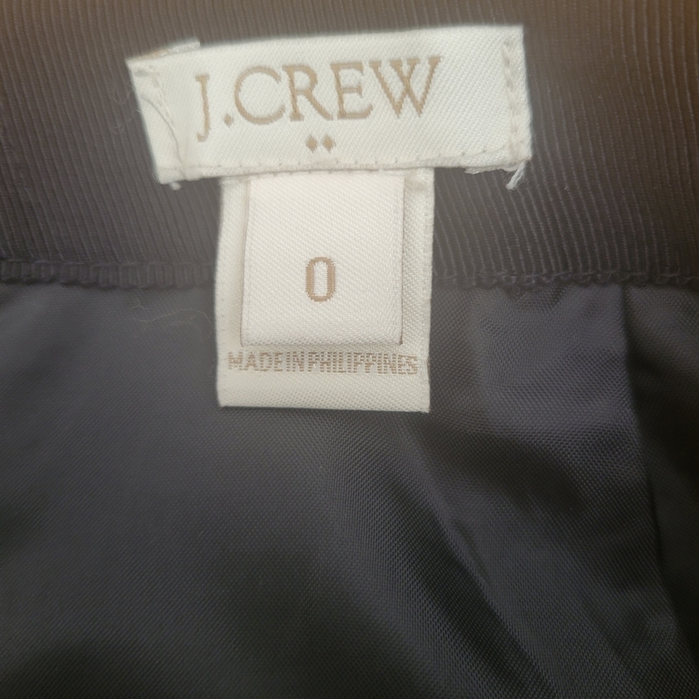 J. Crew Wool Tweed and Black Mini Skirt Size 0‎ - Picture 2 of 3